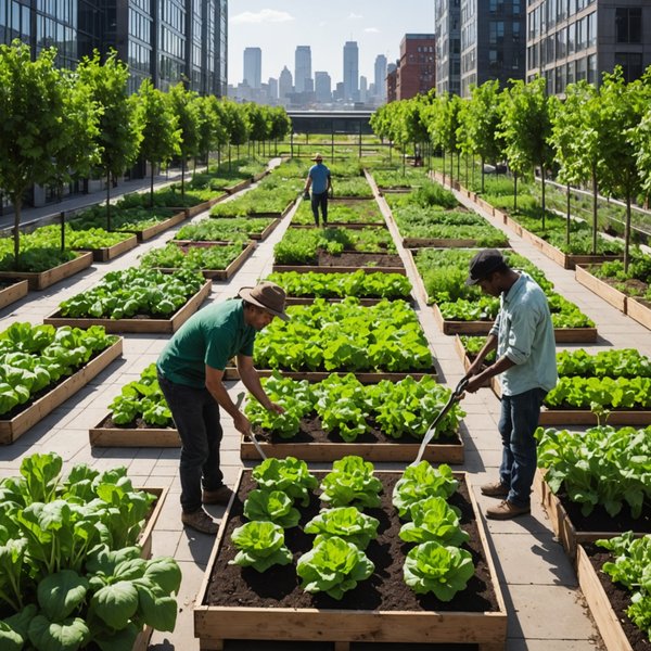 Quelles sont les étapes pour créer une ferme urbaine en plein cœur d'une ville ?
